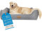 FREUDENTIER® Orthopädisches Hundebett mit edler Steppung - Waschbar - Made in EU & Oeko-TEX® Zertifiziert - Hundekorb für kleine Hunde, mittelgroße Hunde & Grosse Hunde (M)
