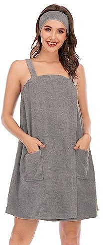 Guotobe Bademantel Damen Baumwolle Herbst Und Winter Strandponcho Bathrobe Flauschig Langarm Surfponcho Urlaub Leicht Morgenmantel Mit Kapuze Mit Lang Gürtel Saunamantel Modern Badeponcho