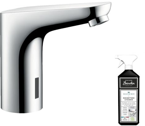 Mitigeur lavabo infrarouge HANSGROHE Focus chrome + nettoyant Briochin