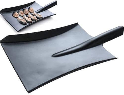 Bemvp Design-Teller Im Europäischen Stil, Gefrostetes Porzellan, Schaufeln, Geschirrteller Für Camping, Grill, Sushi