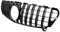 LLCTOOLS - Kühlergrill für Mercedes W176 A-Klasse Modelle mit und ohne Distronic - Hochglanz Kühlergrill schwarz - Frontgrill wetterfest und langlebig - Grill, direkter Einbau