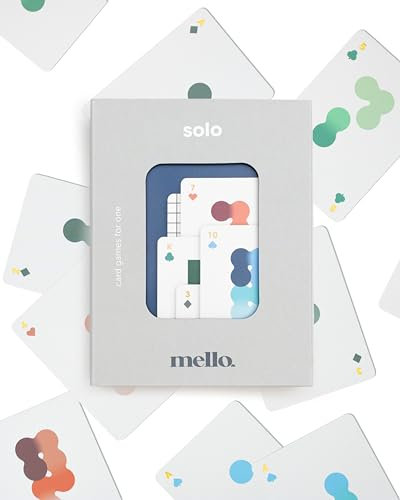 Luckies Mello – Spielkarten Solo | Kartenpackung für Solo-Kartenspiele | Meditationsgeschenke & Selbstpflege-Geschenke für Frauen | Entspannungsgeschenk Frauen & Achtsamkeit Geschenk Frau | Packung