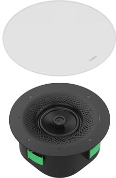 Yealink CS10 Deckenlautsprecher – 2-Wege-Koaxialdesign mit 5,7 Tieftöner & 1,1 Hochtöner, PoE-Unterstützung, abnehmbare magnetische Abdeckung, optimiert für Videokonferenzen