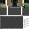 Tenda da Sole per Esterno 240 x 240 cm Impermeabile, Protezione Antivento 98% Anti UV Rete Ombreggiante Telo Ombreggiante per Esterno Terrazza Giardino, Grigio Scuro