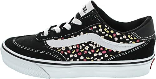 Vans Damen Brooklyn Ls Sneaker, Suede/Canvas Black Floral, 36 EU