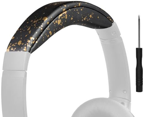 SOULWIT Replacement Headband Pad Kit for Bose QuietComfort 25(QC25)/SoundLink Around-Ear II(SoundLink AE2)/SoundTrue Around-Ear II(SoundTrue AE 2) Headphones, Easy DIY Installation - Black Gold