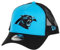 New Era Carolina Panthers NFL Two Tone Blau Schwarz Verstellbare 9Forty A-Frame Trucker Cap - One-Size