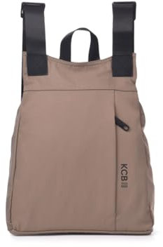 KCB Maze Kleiner Diebstahlschutz-Rucksack | 100 % vegan | kompakter Rucksack für Damen mit zusätzlicher Sicherheit, Taupe
