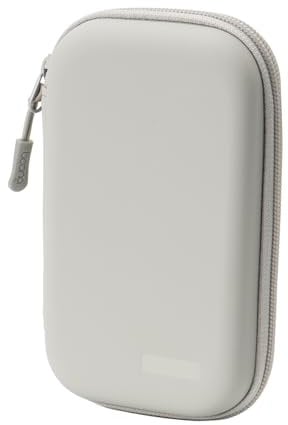 FLYAMAPIRIT Bolsa de almacenamiento portátil de viaje, organizador de accesorios electrónicos, funda protectora para discos duros externos, tarjetas SD, cargadores de smartphone, etc., gris, Bolsillo