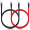 AUTOXBERT Satz 4 AWG 60cm Gauge 20mm2 Ringösen Litzenkabel Batterie Kabel Wechselrichter Litzenkabel Ringösen 8mm M8