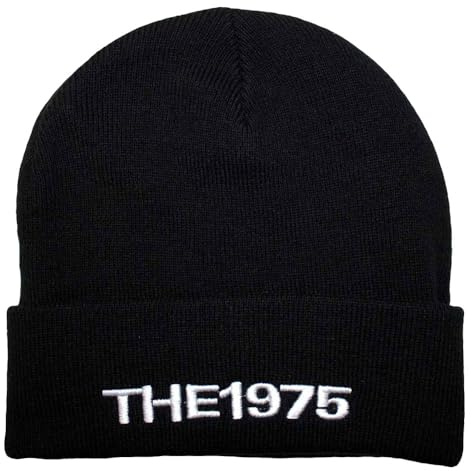 Rock Off officially licensed products The 1975 Bold Band Logo Beanie Hat Size One Size Black