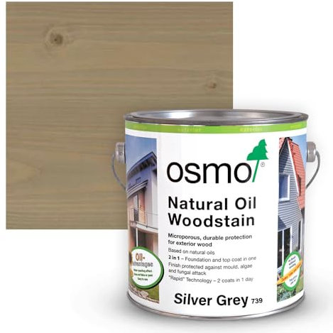 Natural Oil Woodstain Matt (739 - Silver Grey, 2.5l)