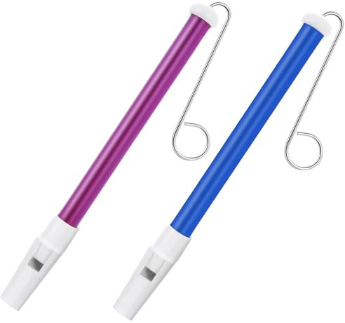 Zhenghebuy Slide Whistle Instrument,2 Stück Kinder Lotusflöte,Pfeifeninstrument,Kunststoff Schiebepfeife mit Edelstahl-Gleitstangen,Professionelles Musikinstrument für Anfänger