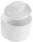 PHENOFICE Classic White Straight Ceramic Sugar Bowl with Lid 170ml Kitchen Storage Jar