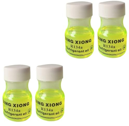 Gatuida 4pcs Air-con Dye Fluorescent Leak Detection Oil Car Ac Refrigerant Oil for Ac Leak Repair