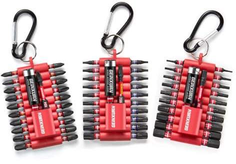 Geinxurn 66 Stück Mischen Schlagfester Schrauberbitsatz (PH/PZ/TX/Hex) 25mm/50mm 1/4 Sechskantschaft Magnetische S2 Stahl Schraubendreher Bit Set mit Bit-Halter und Aufbewahrungsbox