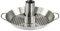 MasterCook – Soporte para cocinar Pollo de Acero, cuece Pollo Vertical para Barbacoa, Accesorios BBQ para Parrilla y Horno, Soporte de Pollo BBQ Ideal para Pollo asador Profesional