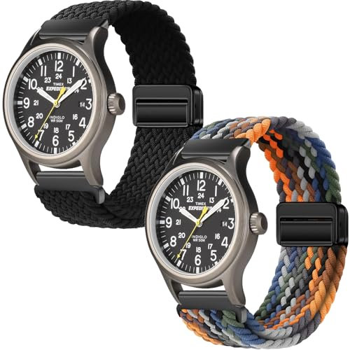 GITTOS 20mm Magnetisch Uhrenarmband für Timex Weekender Expedition Scout/Acadia Waterbury Traditional Easy Reader 43mm/T49961SU/T2N654PF/TW2U68200/TWC030800/T2N651/TW2P75800/TW4B12500 für Damen Herren