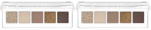 Catrice 5 In A Box Mini Eyeshadow Palette, Lidschatten, Nr. 010 Golden Nude Look, mehrfarbig, 5 Nude-Töne, mit Ölen, intensiv, matt, metallisch, schimmernd, vegan, Nanopartikel frei (4g)