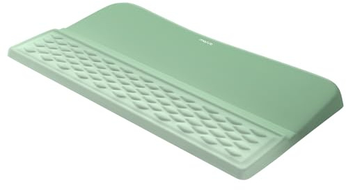 MOSISO Keyboard Stand with Wrist Rest, Keyboard Riser with Support Pad | Non-Slip Ergonomic Base Pain Relief Wrist Rest& Easy Typing Cushion with Massage Memory Foam for Home Office, Mint Green