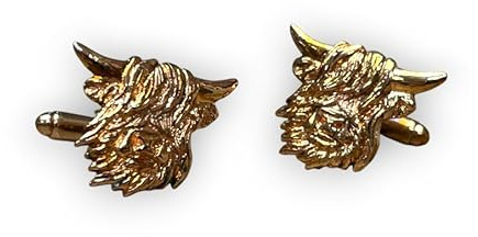 Stunning Scottish Highland Cow Copper Pewter Cufflinks