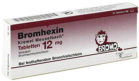 BROMHEXIN Krewel Meuselb.Tabletten 12mg 50 St