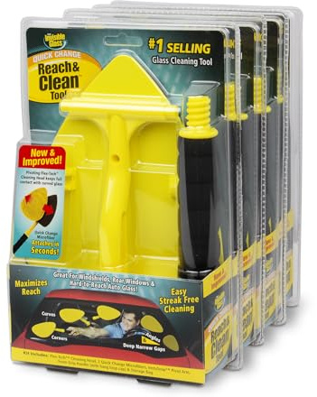 Invisible Glass Reach & Clean Windshield Cleaner Tool, 95160 (Pack of 4)
