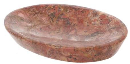Marmor Seifenschale, Zen Schale für den Waschtisch, elegant, orange