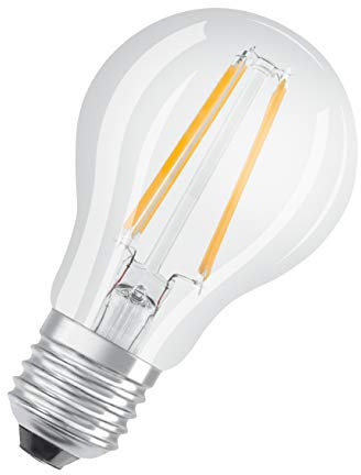 OSRAM LED Star Classic A, Sockel: E27, Dimmbar in 3 Stufen, Warmweiß, Ersetzt eine herkömmliche 60 Watt Lampe, Filament, 6er-Pack
