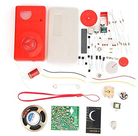 HX108-2 7 Tube Radio Electronic DIY Kit Electronic Learning Set Radio Parts sin batería Receptor Módulo PCB DIY Electronic Kits Stereo Receptor de Radio FM PCB Módulo inalámbrico