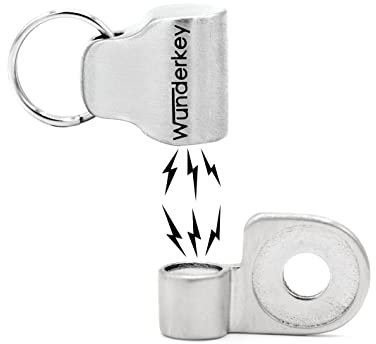 Wunderkey Magnet – magnetischer Schlüsselanhänger, Befestigungslösung für Autoschlüssel, Schlüssel-Organizer Add-On, Smart-Tool Schlüsselbund, Key-Organizer Zubehör – 100% Made in Germany