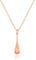 Philip Jones Rose Gold Plated Teardrop Necklace