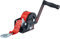 TYT 600LB Boat Trailer Winch with Red Nylon Strap, Anti-Slip Handle Crank Gear Hand Winch, Portable Two-Way Ratchet Forward & Backward Manual Rope Ratio 3.2:1 Winch for ATV Jet Ski Trailer Small Winch