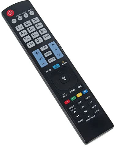 AKB73756559 Sub AKB73756561 Telecomando sostitutivo Adatta per LG TV LCD LED 22LB490B-ZG 22LB490U-ZG 22LB491U-ZB 22LB498U-ZG 22LB4900-ZA 22LB490B-ZH 22LB490U-ZA 22LB490U-ZH 22LB490V-ZA 28LB490B-ZG