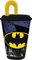 ALMACENESADAN, 4975, Pack vuelta al cole Batman symbol; compuesto por vaso con caña 430 ml, producto reutilizable, sin BPA