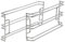 sparefixd Bosch - 2 soportes laterales de rejilla para horno microondas combinado