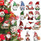 24Pcs Christmas Gnome Wooden Hanging Ornaments, Wooden Hanging Decor for Christmas Tree Decorations with Twine, Santa Doll Elf Wood Hanging Craft for Xmas Decor Home Party Supplies (Xmas-Gnomes-A)