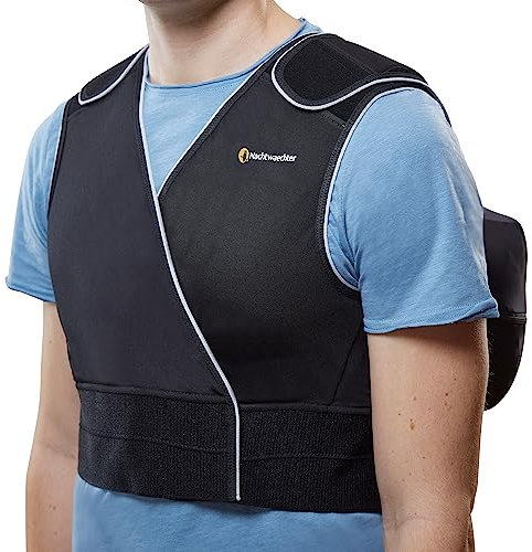 Nachtwaechter - Effektive Anti-Schnarch Weste 2.0 in XL/XXL mit Klettverlängerung | Hilfsmittel gegen Schnarchen, auch für unterwegs…