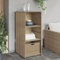 ShGaxin Gartenschrank Beige 50x55x115 cm Poly Rattan, Geräteschuppen, Gerätehaus, Wetterfest, Outdoor Schrank, Gartenhausschränke, Terrassenschrank - 365550