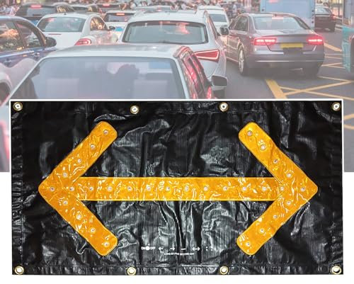 MQDLJSE Feux de Guidage de Circulation magnétiques, Panneaux de signalisation à LED, flèches de marquage d'intersection, adaptés à l'entretien des Routes, signaux d'urgence