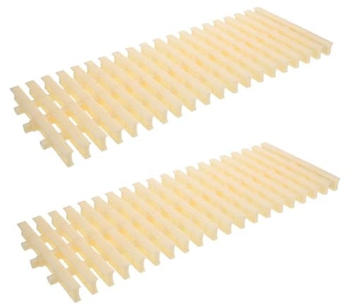 ANDRESLAD Schwimmbadgitter Überlaufgitter Regenwasserentwässerungsgitter Abdeckung des Abflussgitters Ablaufgitter Schwimmbadeinsatz Pool-dachrinnenschutzfilter Schwimmbadzaun Plastik Beige