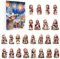 Weihnachtskrippe Adventskalender, 24 Tage Weihnachtskrippe Set Countdown Kalender, Acryl Hängende 2D Krippe Anhänger Krippe Hängeset Lustige Spielzeug für Jungen Mädchen Kinder Weihnachten Party