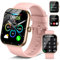 Motast Smartwatch Damen Herren, 1,96 HD Fitnessuhr Smart Watch mit Telefonfunktion, Fitness Tracker Sportuhr mit Pulsmesser Schlafmonitor Schrittzähler, 113+Sportmodi, IP68 Wasserdicht Uhr für iOS