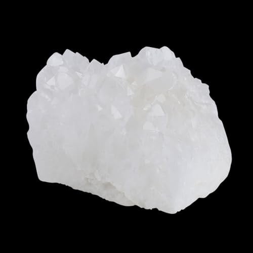 Sahoottie Bergkristall Druse Klare Quarz Kristalle Steine Geode Klare Kristall Quarz Kristalle Natürlicher Stein Rohstein Kristallcluster Reiki Dekor
