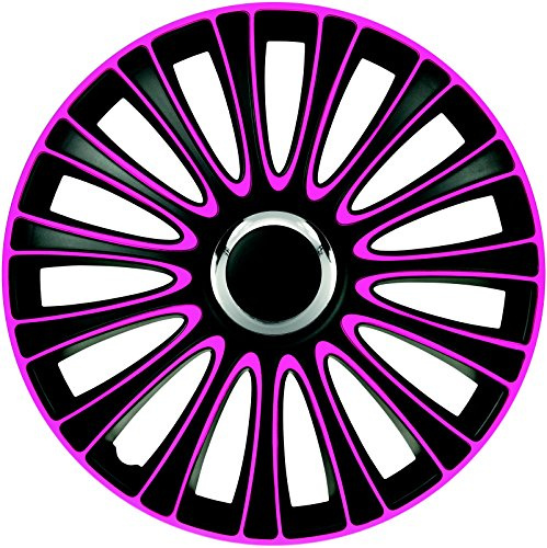 ZentimeX Radzierblenden Radkappen Radabdeckung 17 Zoll #903 PINK SCHWARZ