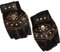 NET TOYS Piraten Handschuhe Totenkopf Bikerhandschuhe Gothic Lederhandschuhe (Imitat) Rocker Nietenhandschuhe Biker Fingerhandschuhe Seeräuber Pirat Kostüm Zubehör Karnevalskostüme Accessoires