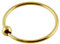 Monster Piercing | 9K Gold | Nasenring Nasenpiercing 22 Gauge - 8MM oder 10MM Durchmesser | offener Nasenring | Nase Piercing Frauen Männer