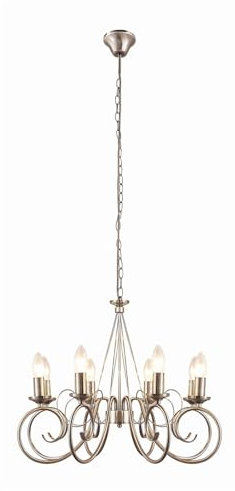 Lindby Kronleuchter Marnia (Retro, Vintage Antik) in Bronze aus Metall (8 flammig E14) - Pendelleuchte Hängelampe Lüster Lampe Deckenleuchte Deckenlampe Wohnzimmerleuchte