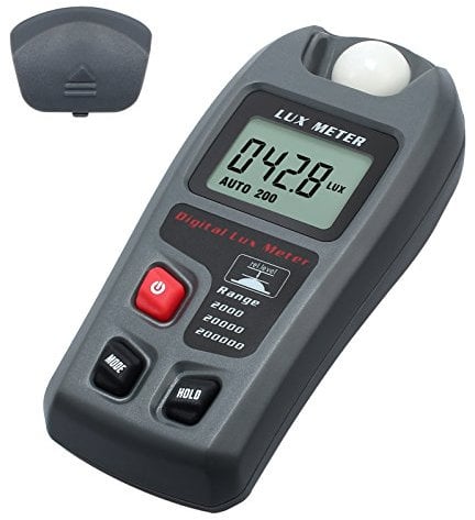 Neoteck Digitale Light Meter 20000 Fc/200000 Portatile Esposimetro Digitale Tascabile Portatile LCD Misuratore di Luce Digitale Ampia Usato per Scuola Famiglia Industria Magazzino Laboratorio