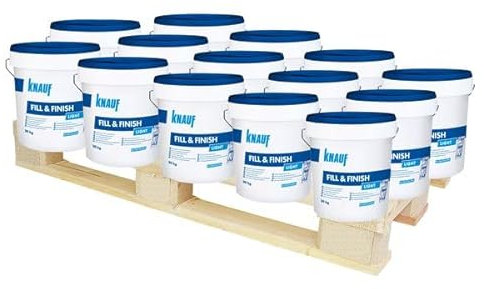 Knauf Fill & Finish Light 660 kg - Fugenverspachtelung - Sauberer Übergang auf null - Sehr leicht zu schleifen